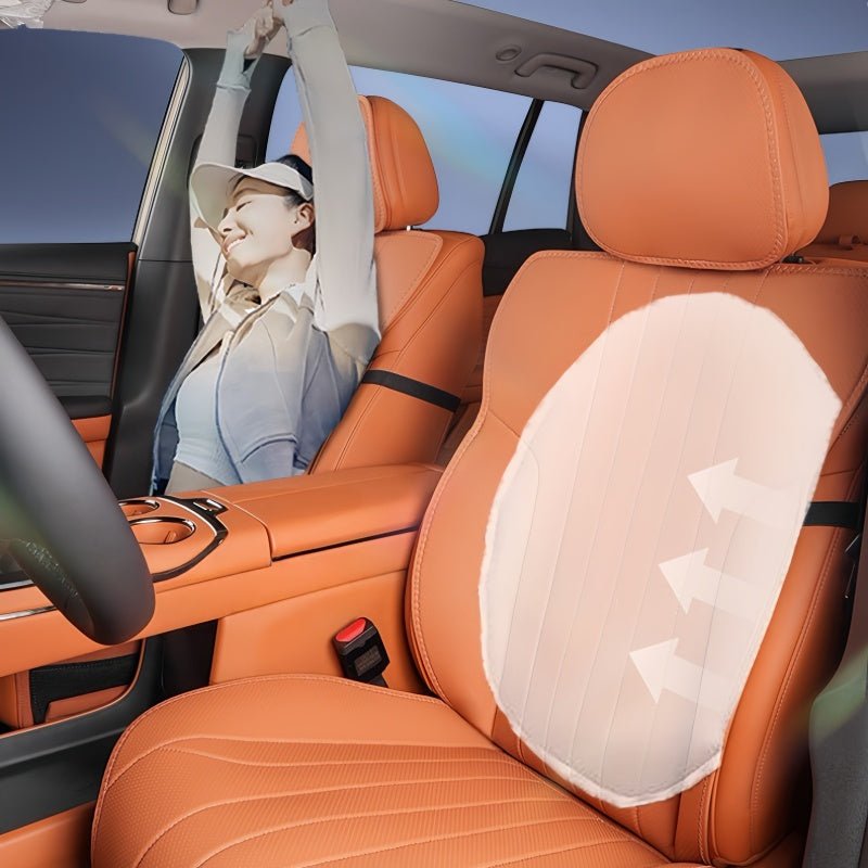 Half-Wrapped Napa Leather Seat Covers for Aion V - NICE EVS