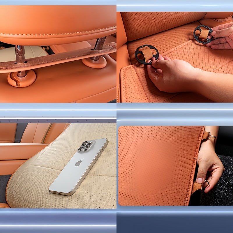Half-Wrapped Napa Leather Seat Covers for Aion V - NICE EVS