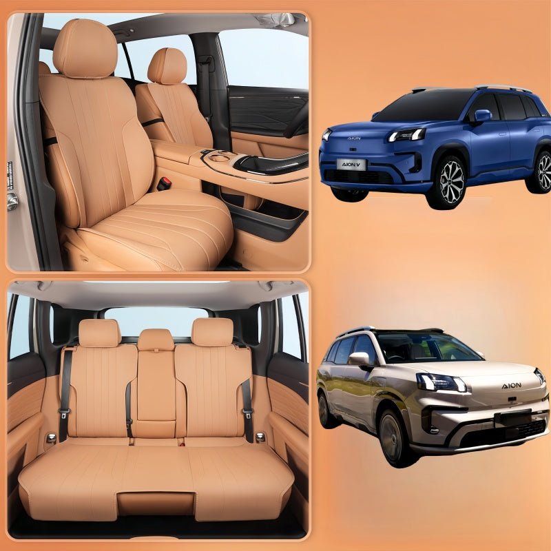 Half-Wrapped Napa Leather Seat Covers for Aion V - NICE EVS