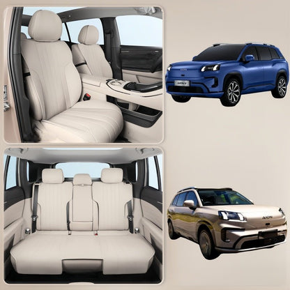 Half-Wrapped Napa Leather Seat Covers for Aion V - NICE EVS