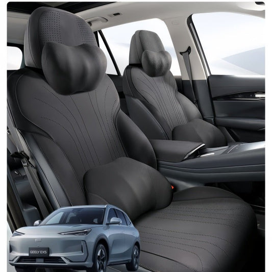 Half - Wrapped Premium Suede Car Seat Covers for Geely EX5 - NICE EVS