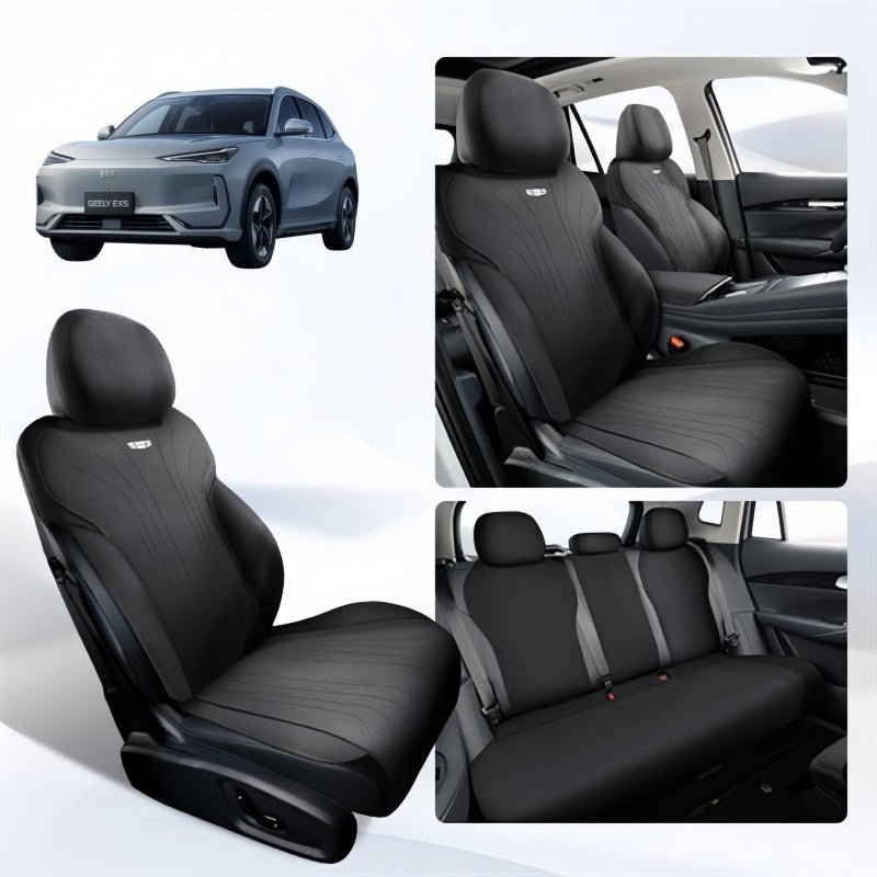 Half - Wrapped Premium Suede Car Seat Covers for Geely EX5 - NICE EVS