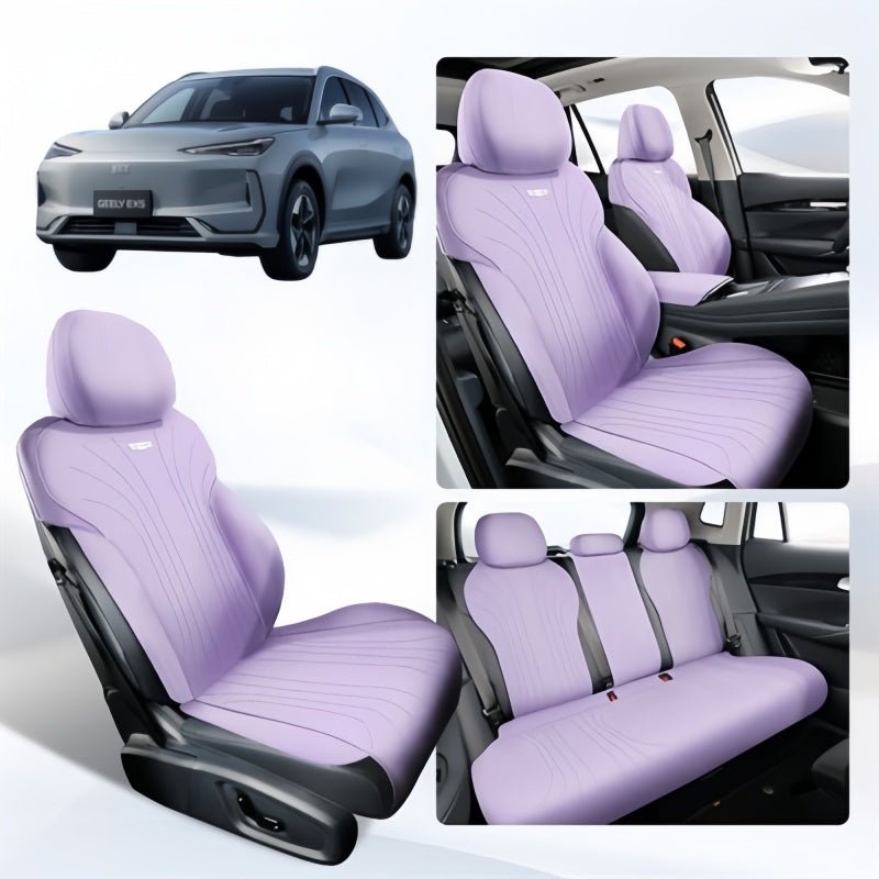 Half - Wrapped Premium Suede Car Seat Covers for Geely EX5 - NICE EVS