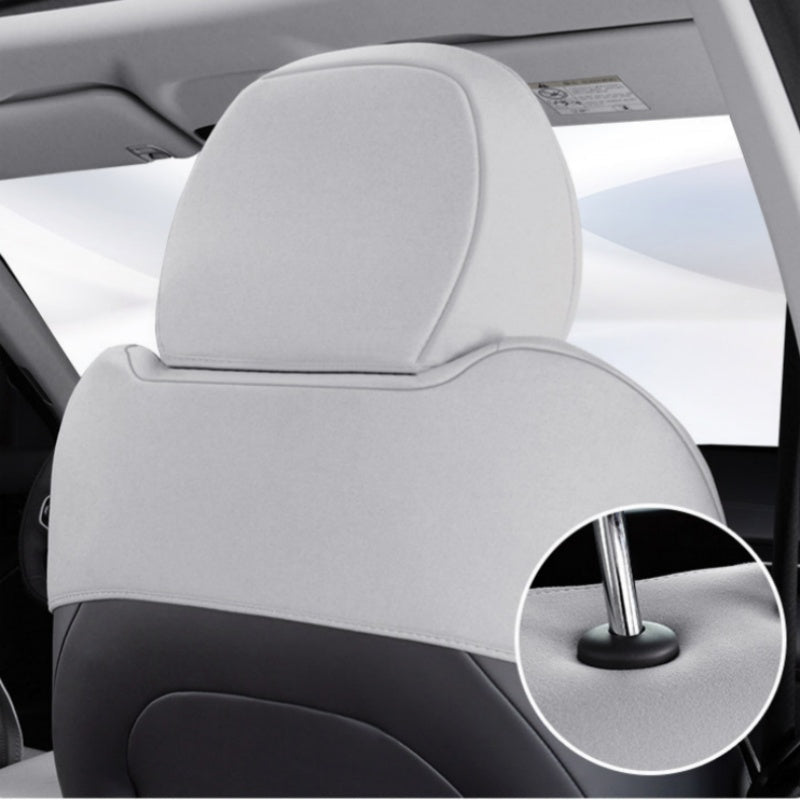 Half - Wrapped Premium Suede Car Seat Covers for Geely EX5 - NICE EVS