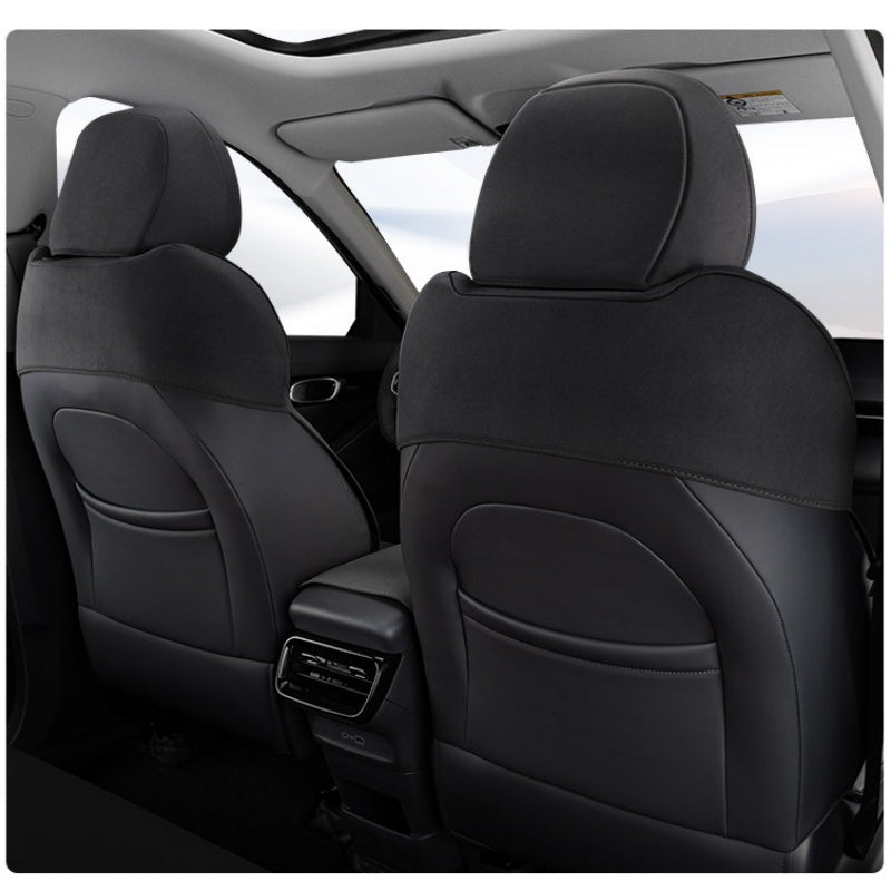 Half - Wrapped Premium Suede Car Seat Covers for Geely EX5 - NICE EVS
