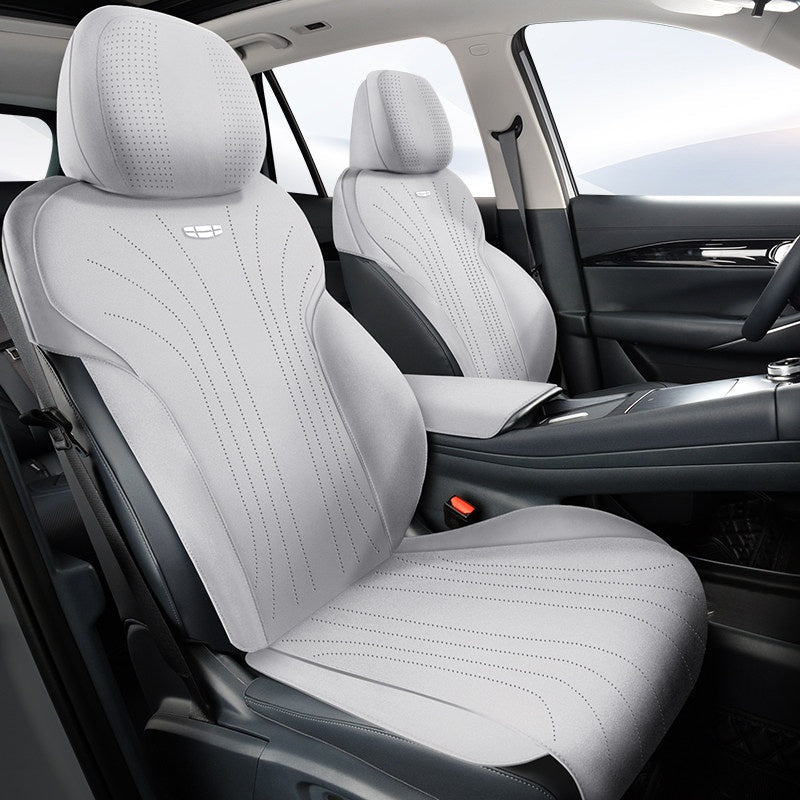 Half - Wrapped Premium Suede Car Seat Covers for Geely EX5 - NICE EVS