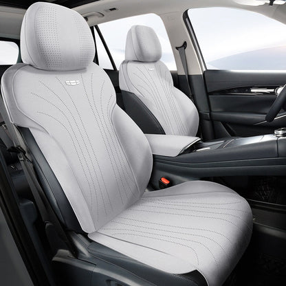Half - Wrapped Premium Suede Car Seat Covers for Geely EX5 - NICE EVS