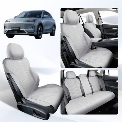 Half - Wrapped Premium Suede Car Seat Covers for Geely EX5 - NICE EVS
