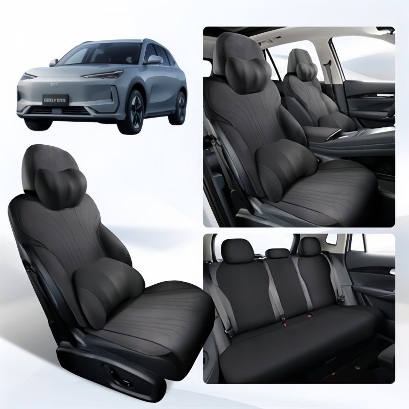 Half - Wrapped Premium Suede Car Seat Covers for Geely EX5 - NICE EVS