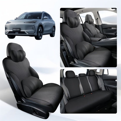 Half - Wrapped Premium Suede Car Seat Covers for Geely EX5 - NICE EVS