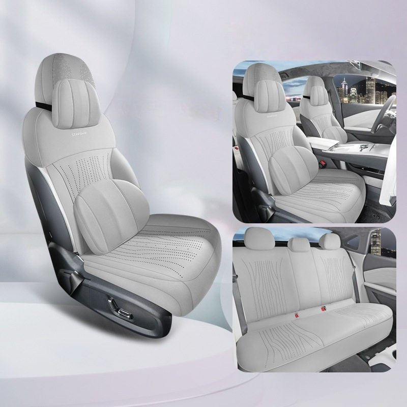 Half - Wrapped Premium Suede Seat Covers for Geely Starray EM - i - NICE EVS