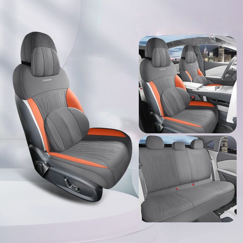 Half - Wrapped Premium Suede Seat Covers for Geely Starray EM - i - NICE EVS