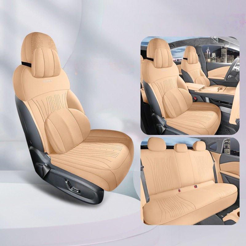 Half - Wrapped Premium Suede Seat Covers for Geely Starray EM - i - NICE EVS