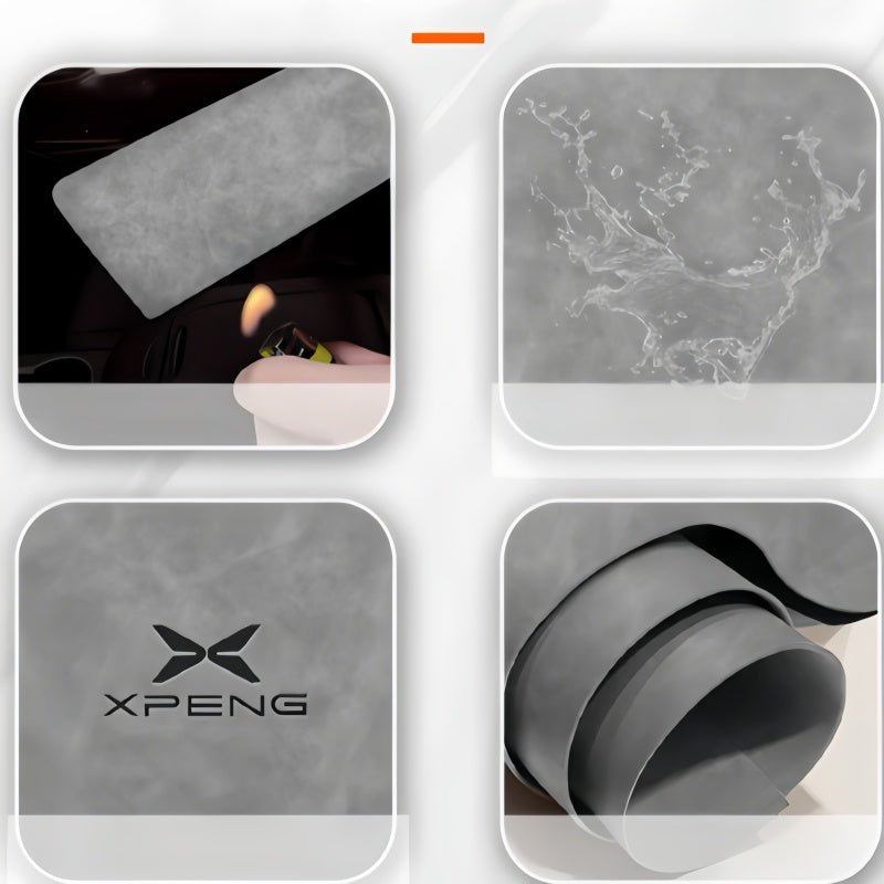 Leather Car Water Coaster Slot Non-Slip Mat for 2023-2026 Xpeng G6 - NICE EVS