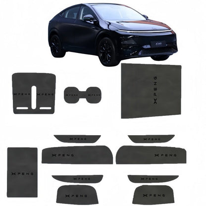 Leather Car Water Coaster Slot Non-Slip Mat for 2023-2026 Xpeng G6 - NICE EVS