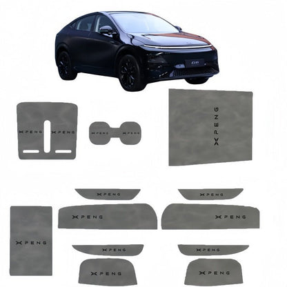 Leather Car Water Coaster Slot Non-Slip Mat for 2023-2026 Xpeng G6 - NICE EVS