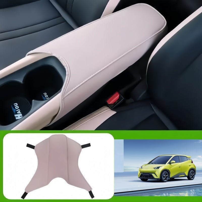Leather Center Console Armrest Cover for BYD ATTO 1 - NICE EVS