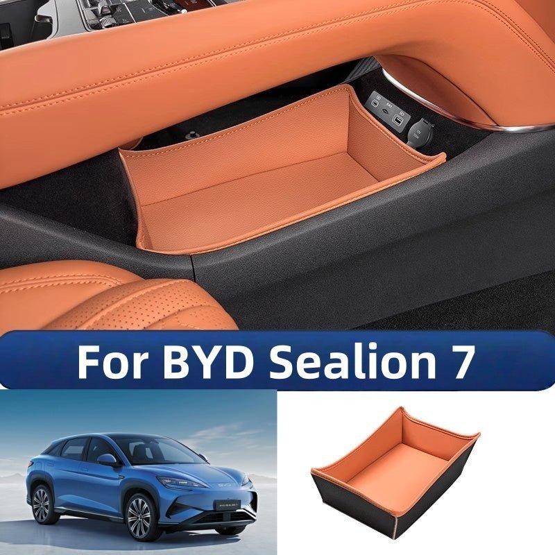 Leather Console Lower Storage Box for BYD Sealion 7 - NICE EVS