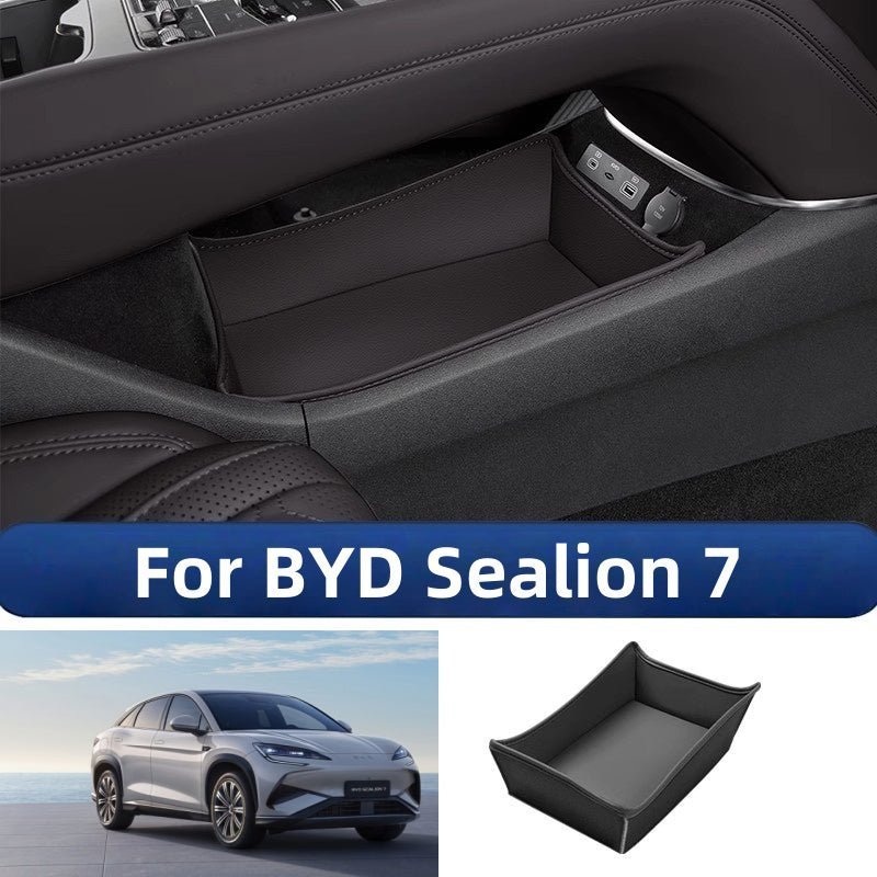 Leather Console Lower Storage Box for BYD Sealion 7 - NICE EVS