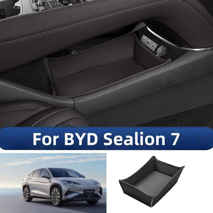 Leather Console Lower Storage Box for BYD Sealion 7 - NICE EVS