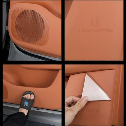 Leather Door Anti - Kick Panel Protector for Leapmotor C10 - NICE EVS