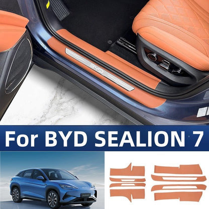 Leather Door Sill Protector for BYD Sealion 7 - NICE EVS