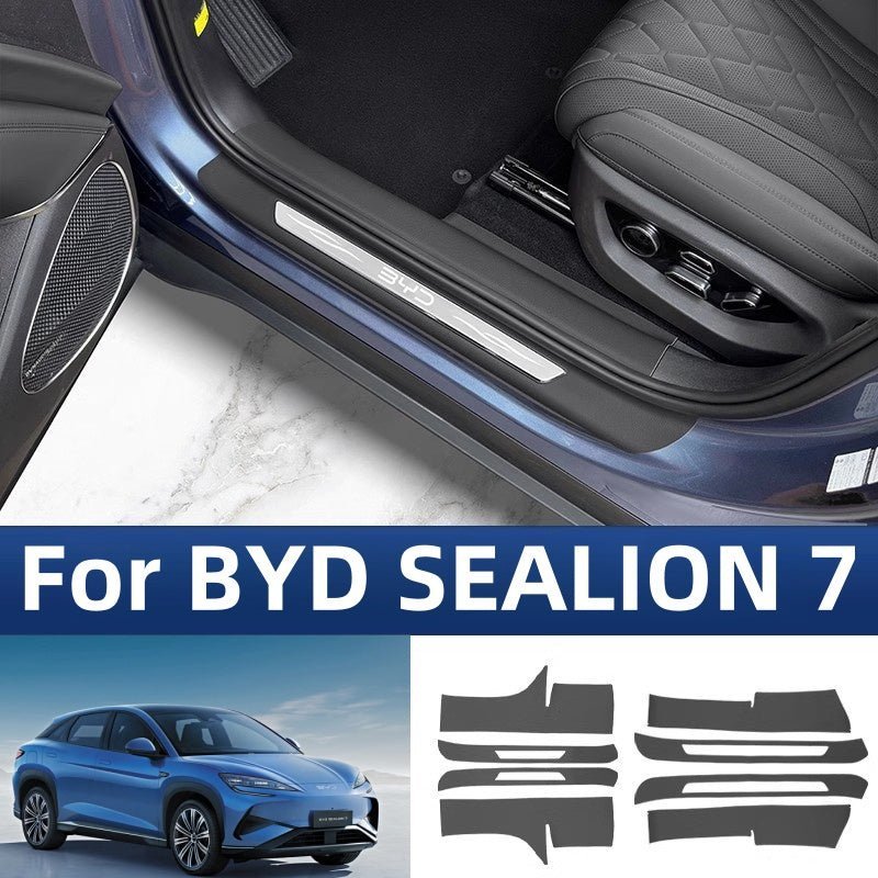 Leather Door Sill Protector for BYD Sealion 7 - NICE EVS