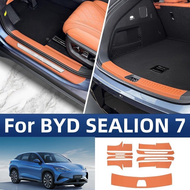 Leather Door Sill Protector for BYD Sealion 7 - NICE EVS