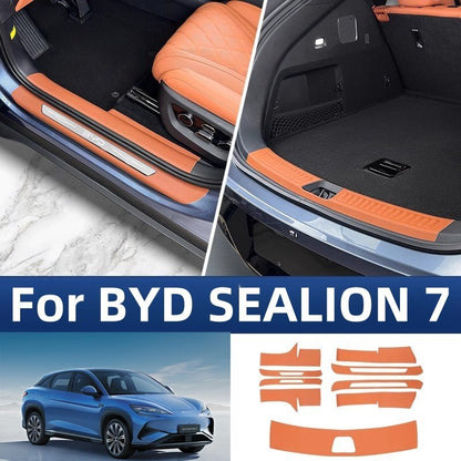 Leather Door Sill Protector for BYD Sealion 7 - NICE EVS