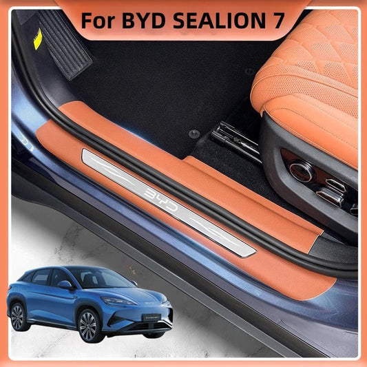 Leather Door Sill Protector for BYD Sealion 7 - NICE EVS