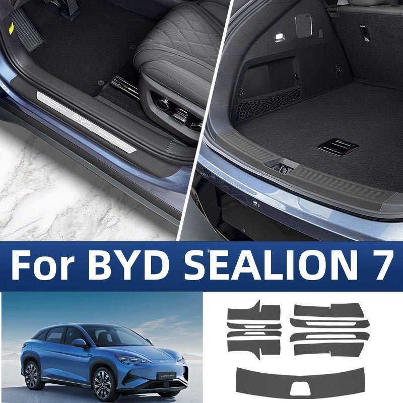 Leather Door Sill Protector for BYD Sealion 7 - NICE EVS