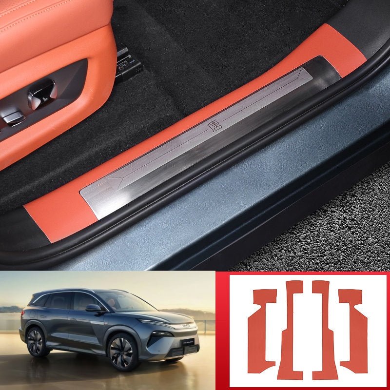 Leather Door Sill Protector for BYD Sealion 8 / ATTO 8 - NICE EVS