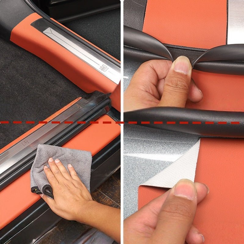 Leather Door Sill Protector for BYD Sealion 8 / ATTO 8 - NICE EVS