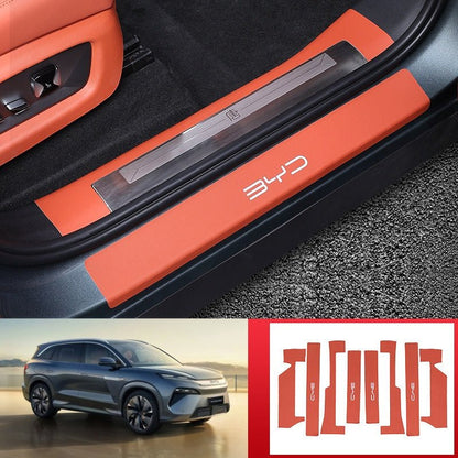 Leather Door Sill Protector for BYD Sealion 8 / ATTO 8 - NICE EVS