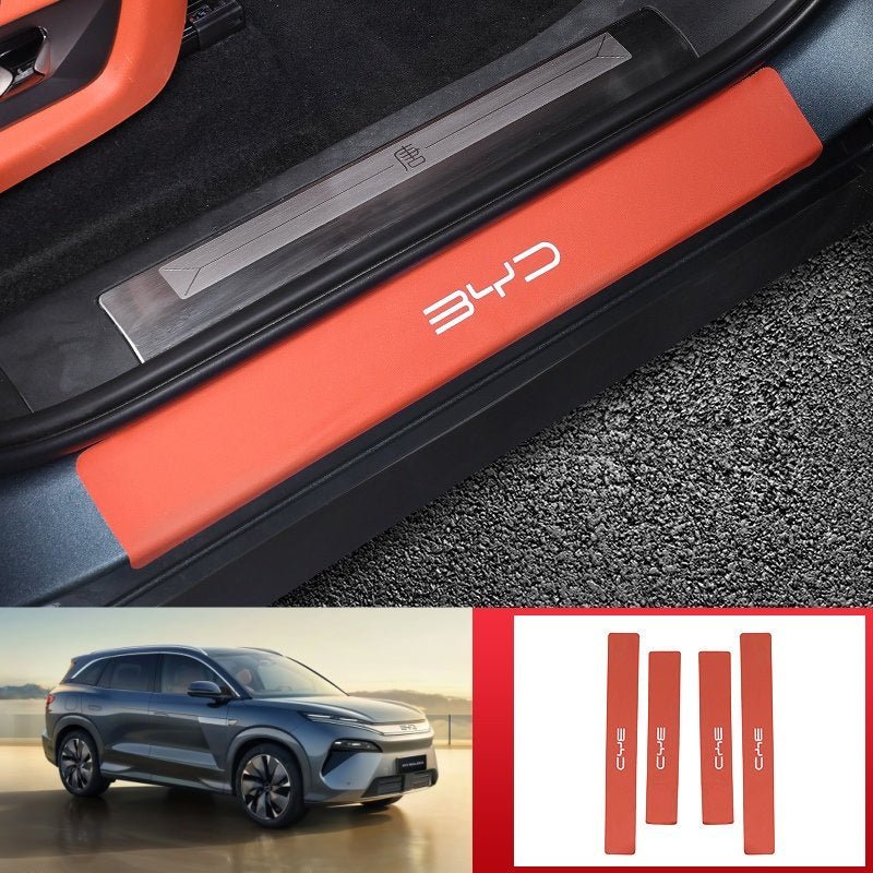 Leather Door Sill Protector for BYD Sealion 8 / ATTO 8 - NICE EVS