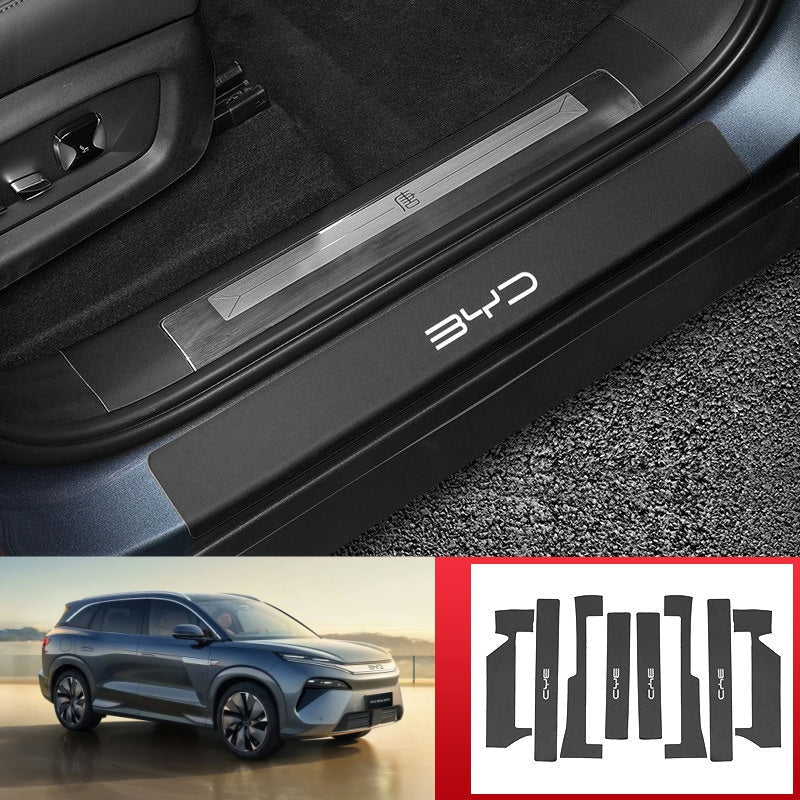 Leather Door Sill Protector for BYD Sealion 8 / ATTO 8 - NICE EVS