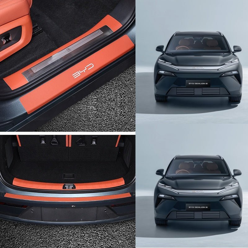 Leather Door Sill Protector for BYD Sealion 8 / ATTO 8 - NICE EVS