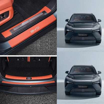 Leather Door Sill Protector for BYD Sealion 8 / ATTO 8 - NICE EVS