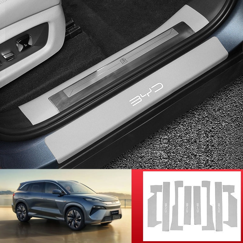 Leather Door Sill Protector for BYD Sealion 8 / ATTO 8 - NICE EVS