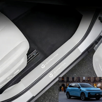 Leather Door Sill Protector for Leapmotor B10 - NICE EVS
