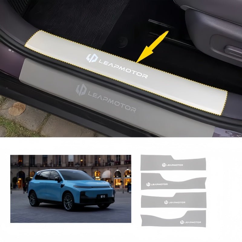 Leather Door Sill Protector for Leapmotor B10 - NICE EVS