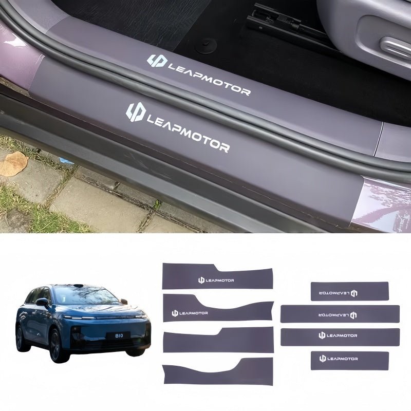 Leather Door Sill Protector for Leapmotor B10 - NICE EVS
