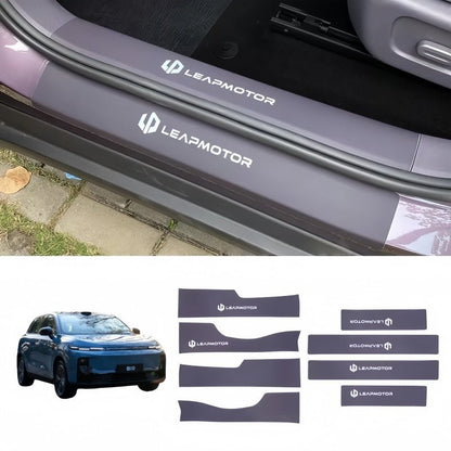 Leather Door Sill Protector for Leapmotor B10 - NICE EVS
