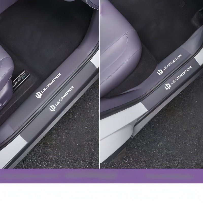Leather Door Sill Protector for Leapmotor B10 - NICE EVS