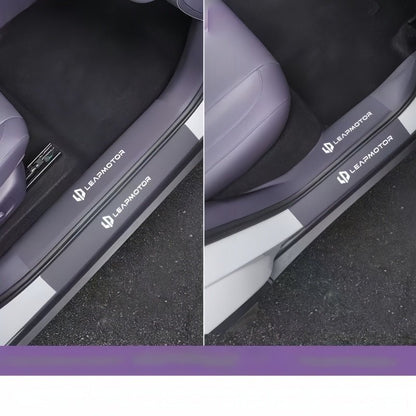 Leather Door Sill Protector for Leapmotor B10 - NICE EVS
