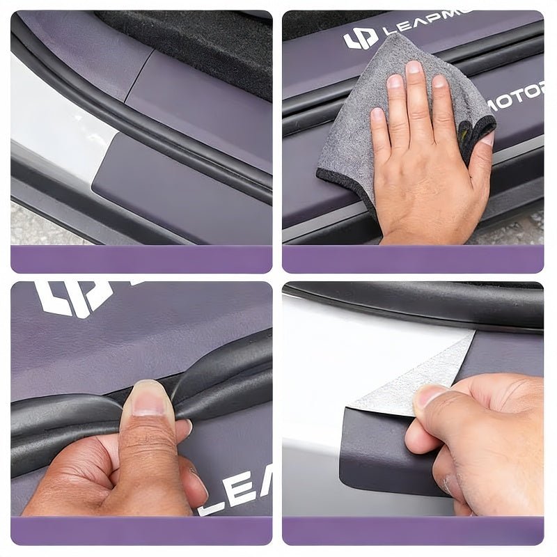 Leather Door Sill Protector for Leapmotor B10 - NICE EVS