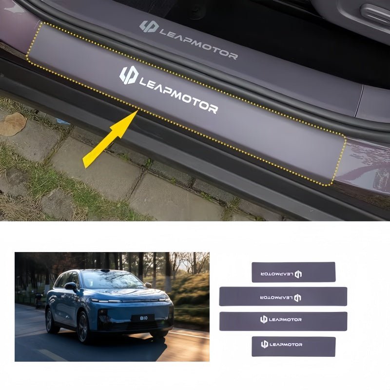 Leather Door Sill Protector for Leapmotor B10 - NICE EVS