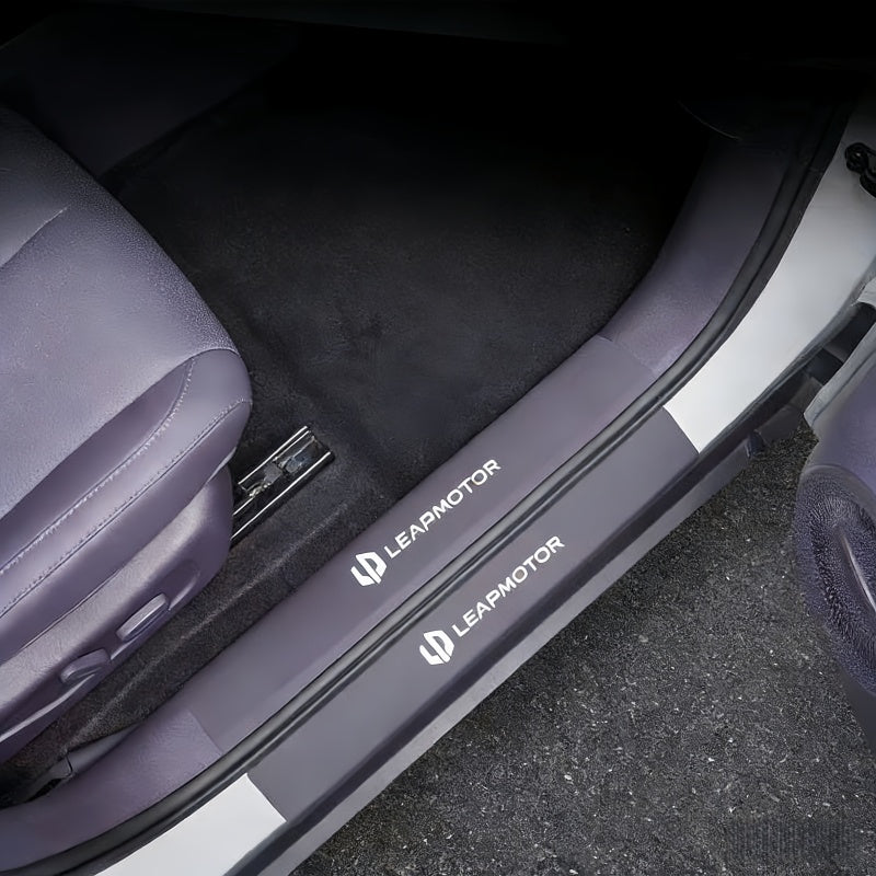 Leather Door Sill Protector for Leapmotor B10 - NICE EVS