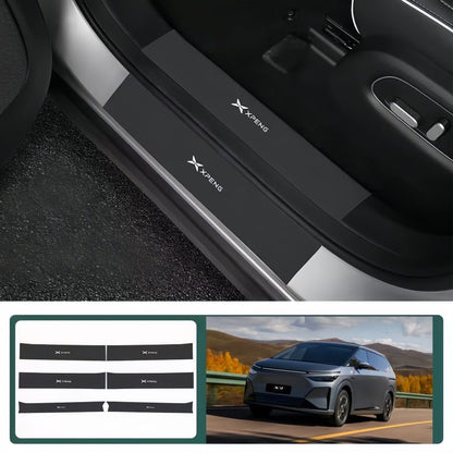 Leather Door Sill Protector Strips for 2024-2026 XPENG X9 - NICE EVS