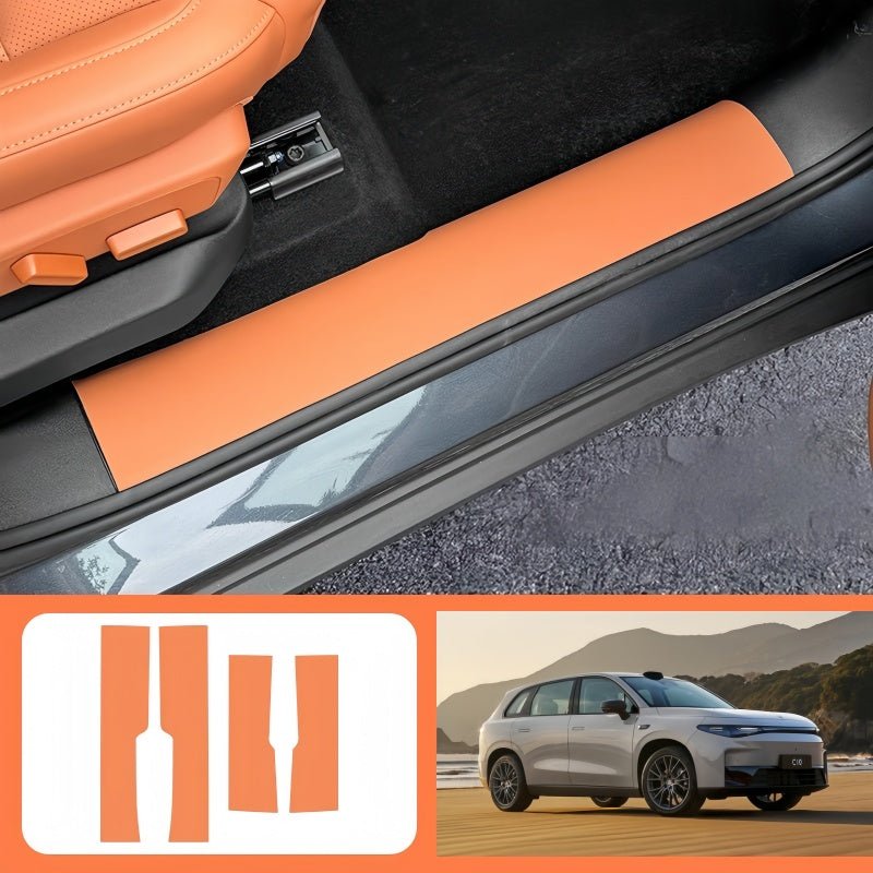 Leather Door Sill Protectors for Leapmotor C10 - NICE EVS